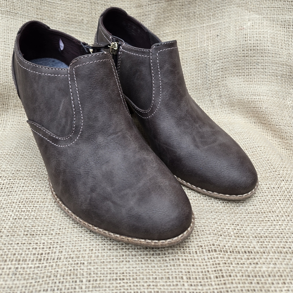 Dr Scholl's Faux Leather Ankle Bootie